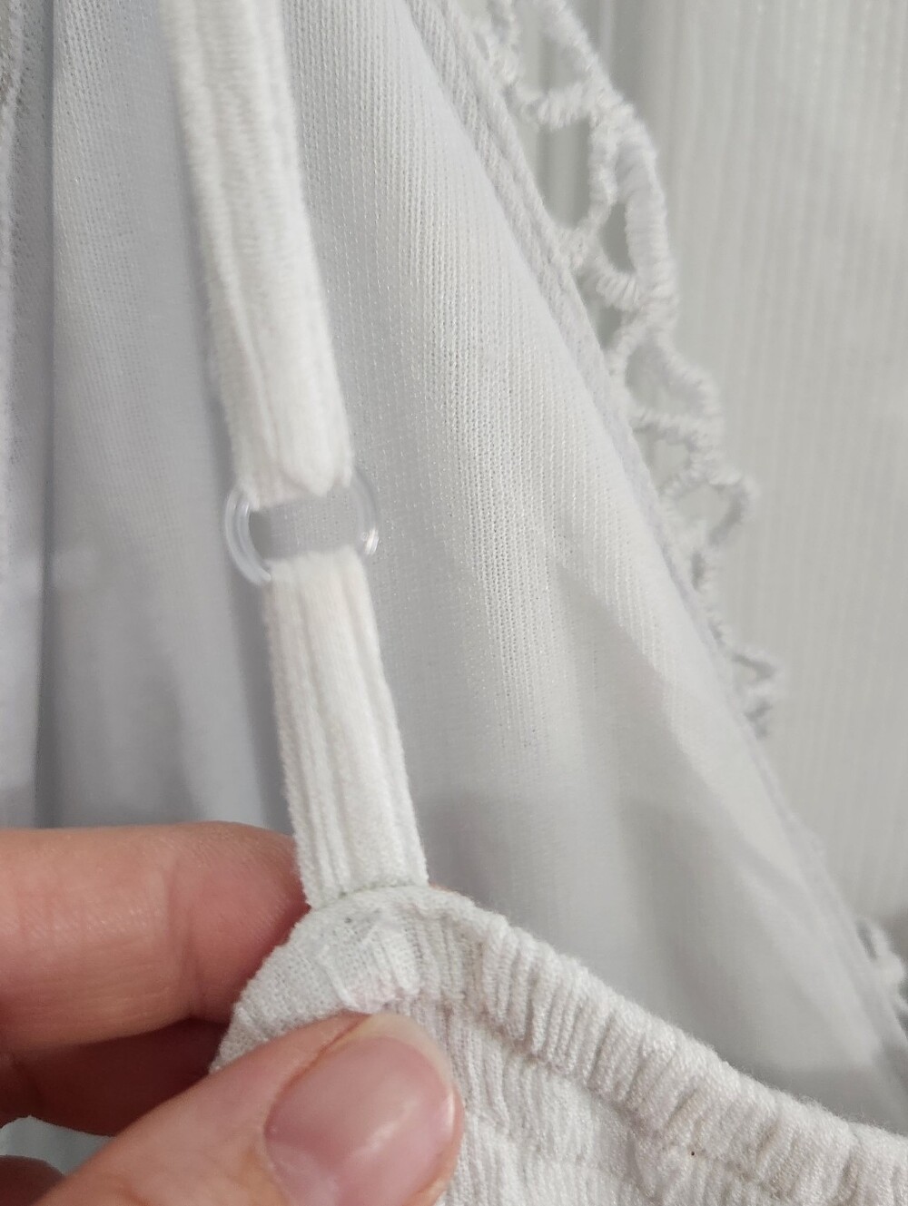 White crochet top LG midi dress ethereal goddess fairy edwardian boho feminine - Picture 9 of 12